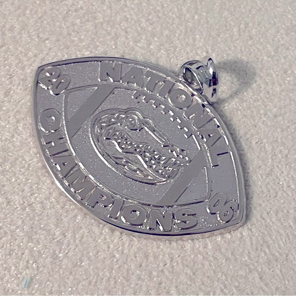 Florida Gators 🐊 Silver National Champions charm